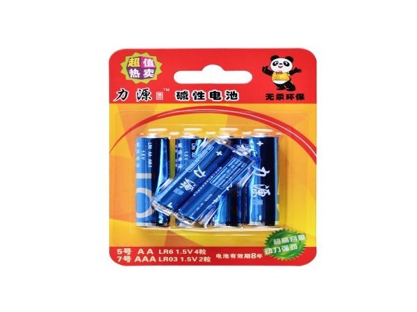 5號(hào)7號(hào)卡裝堿性柱式電池