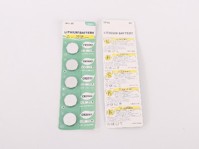 CR2032/CR2025/CR2016/CR2450/CR1220/CR1620卡裝紐扣電池綠色卡裝